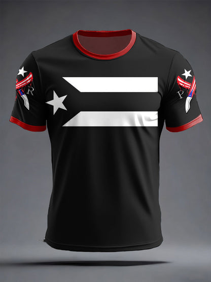 Men's Puerto Rico Art Printed T-shirt