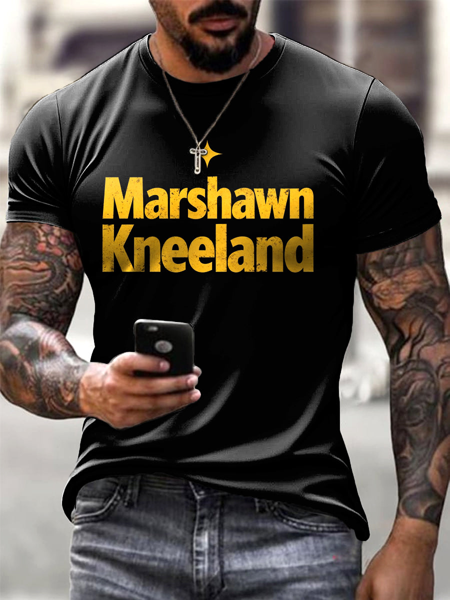 Men's Black Marshawn Kneeland T-Shirt