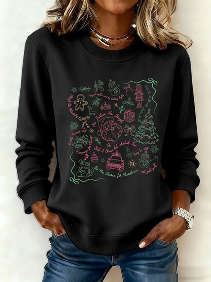 Women's Santa Claus FDT Print Sweatshirt
