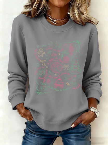 Women's Santa Claus FDT Print Sweatshirt