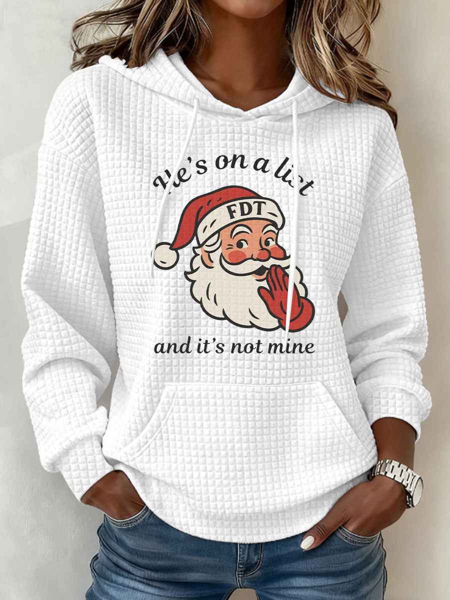 Women's Santa Claus FDT Print Hoodie