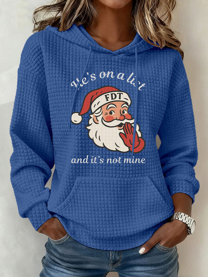 Women's Santa Claus FDT Print Hoodie