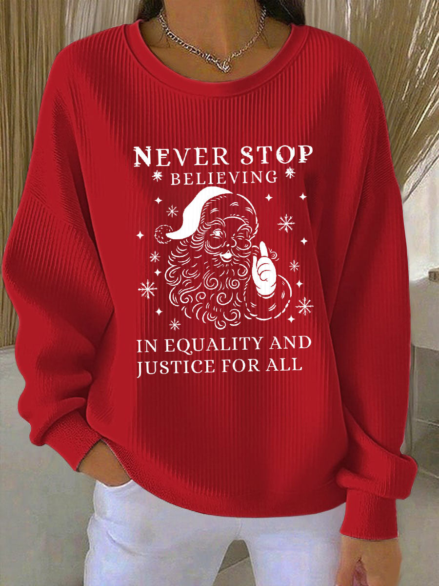 Women's Santa Claus FDT Print Sweatshirt
