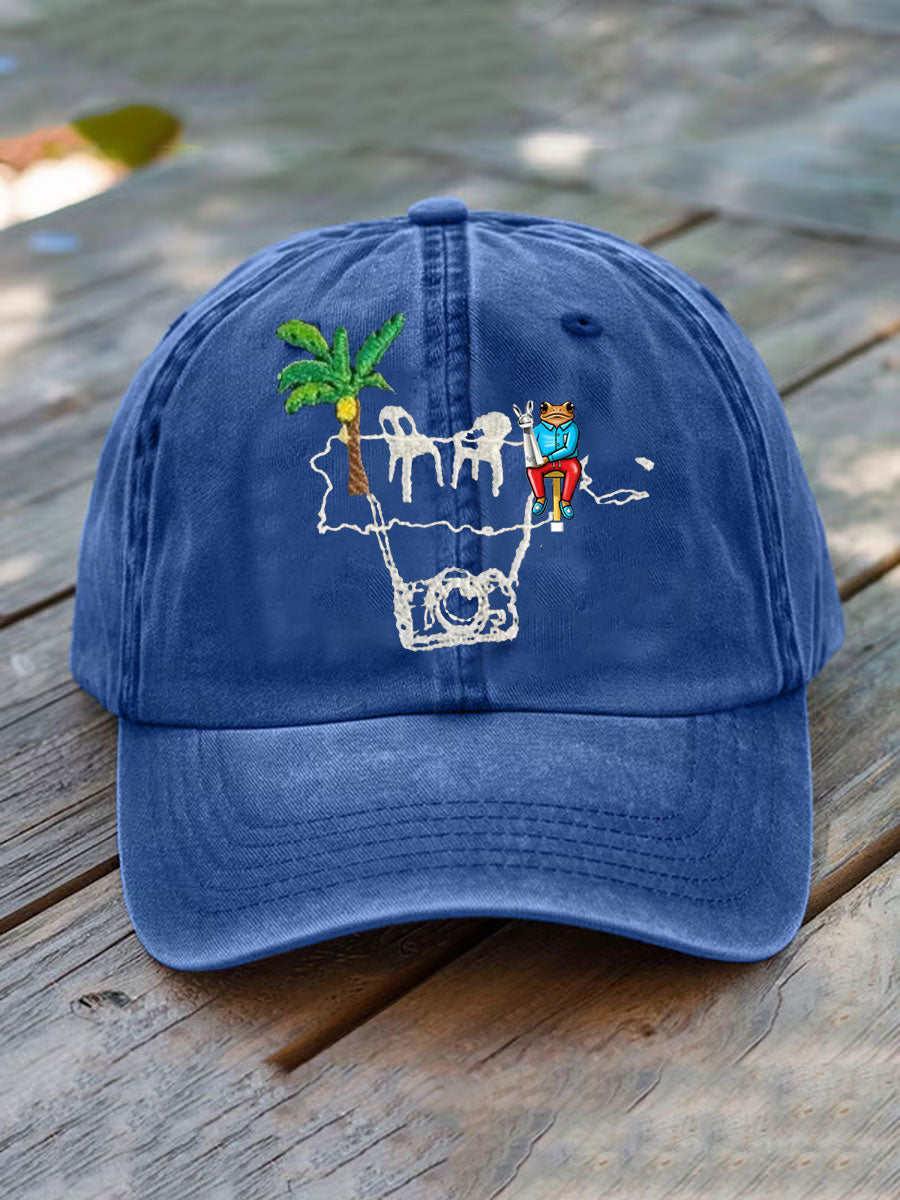 Unisex Bunny Music Lover Printed Hat