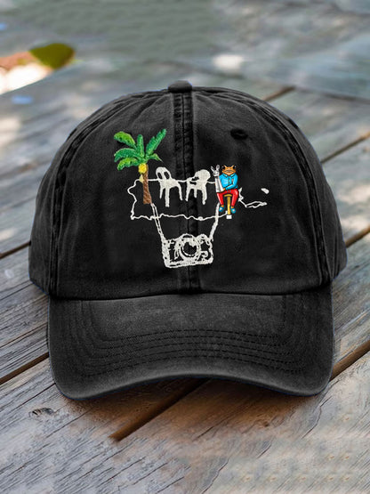 Unisex Bunny Music Lover Printed Hat