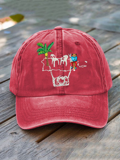 Unisex Bunny Music Lover Printed Hat