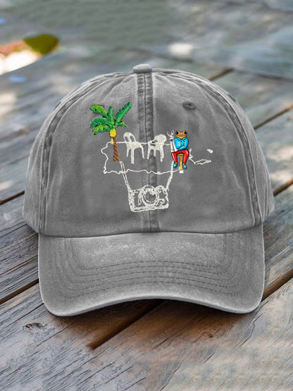 Unisex Bunny Music Lover Printed Hat