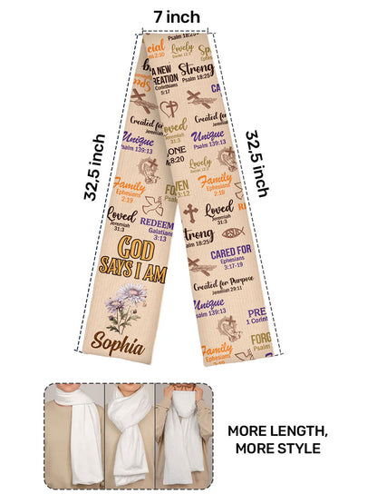 Men's Faith Cross Flag Warm Scarfs