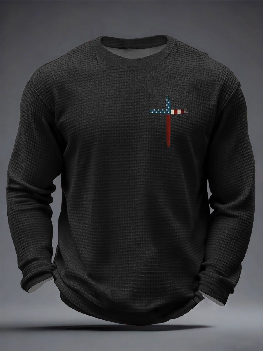 Men's Faith Over Fear Waffle Long Sleeve T-Shirt