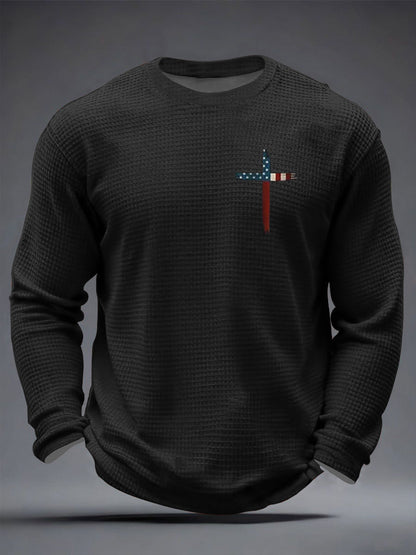 Men's Faith Over Fear Waffle Long Sleeve T-Shirt