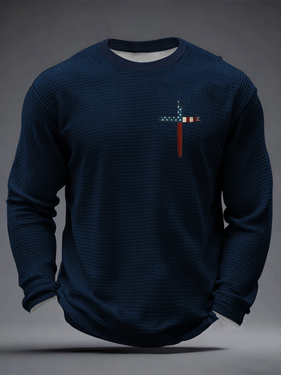 Men's Faith Over Fear Waffle Long Sleeve T-Shirt
