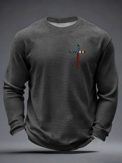 Men's Faith Over Fear Waffle Long Sleeve T-Shirt