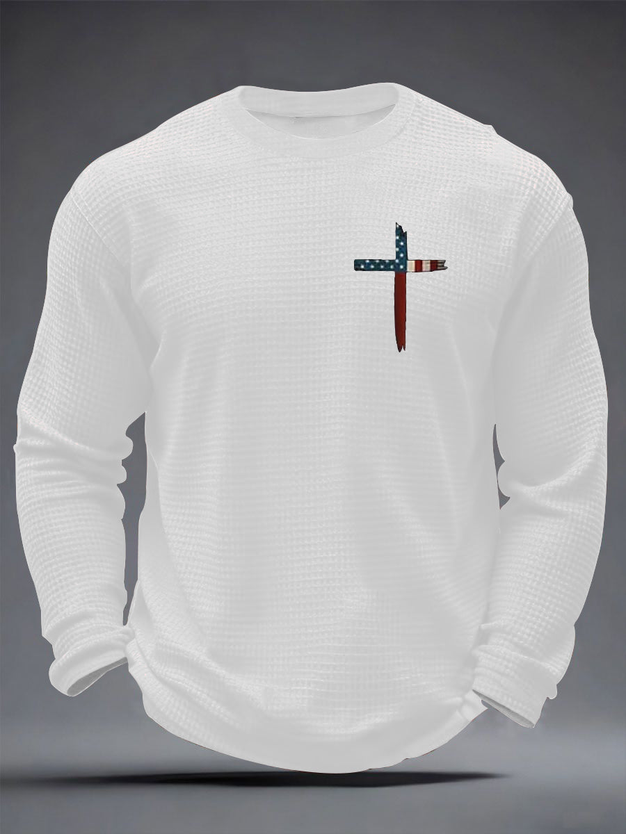 Men's Faith Over Fear Waffle Long Sleeve T-Shirt