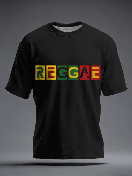 Men's Reggae Music Inspired Print T-Shirt