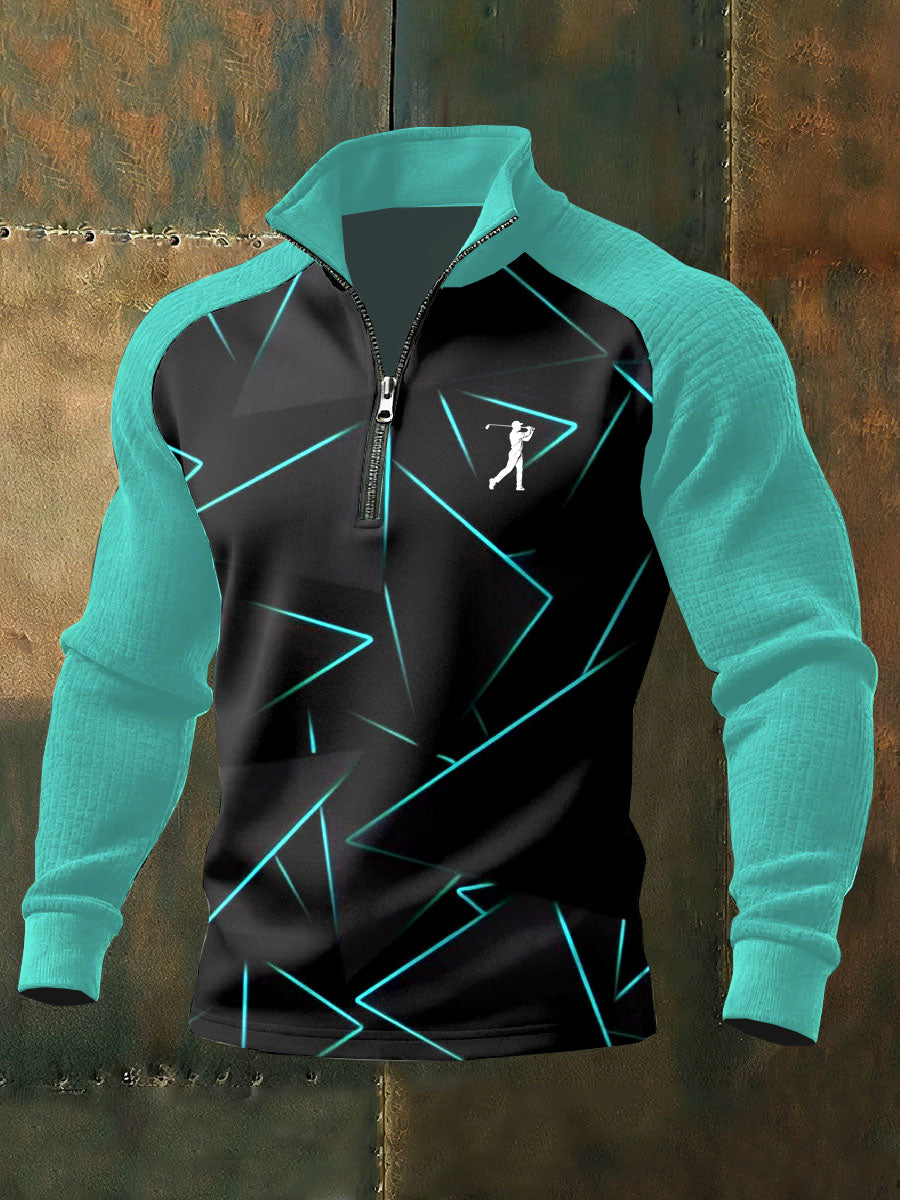 Men's Vintage Business Style Printed Casual Sweatshirt