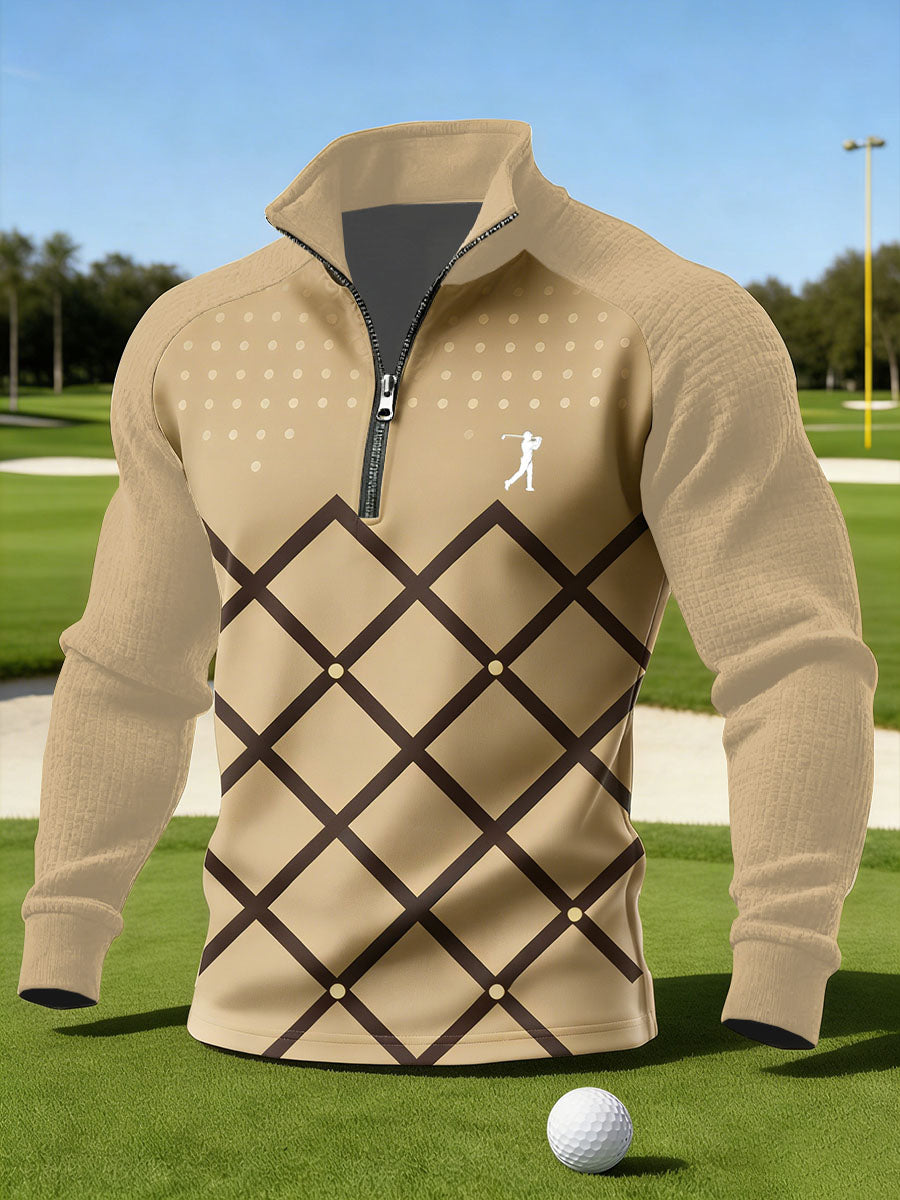 Men's Vintage Business Style Printed Casual Sweatshirt