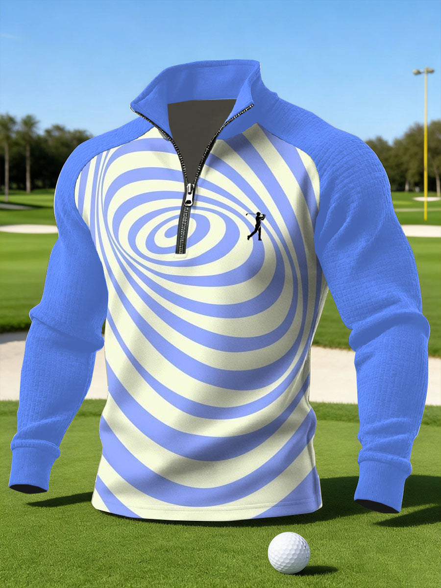 Men's Vintage Business Style Printed Casual Sweatshirt