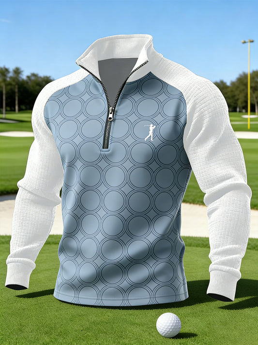 Men's Vintage Business Style Printed Casual Sweatshirt