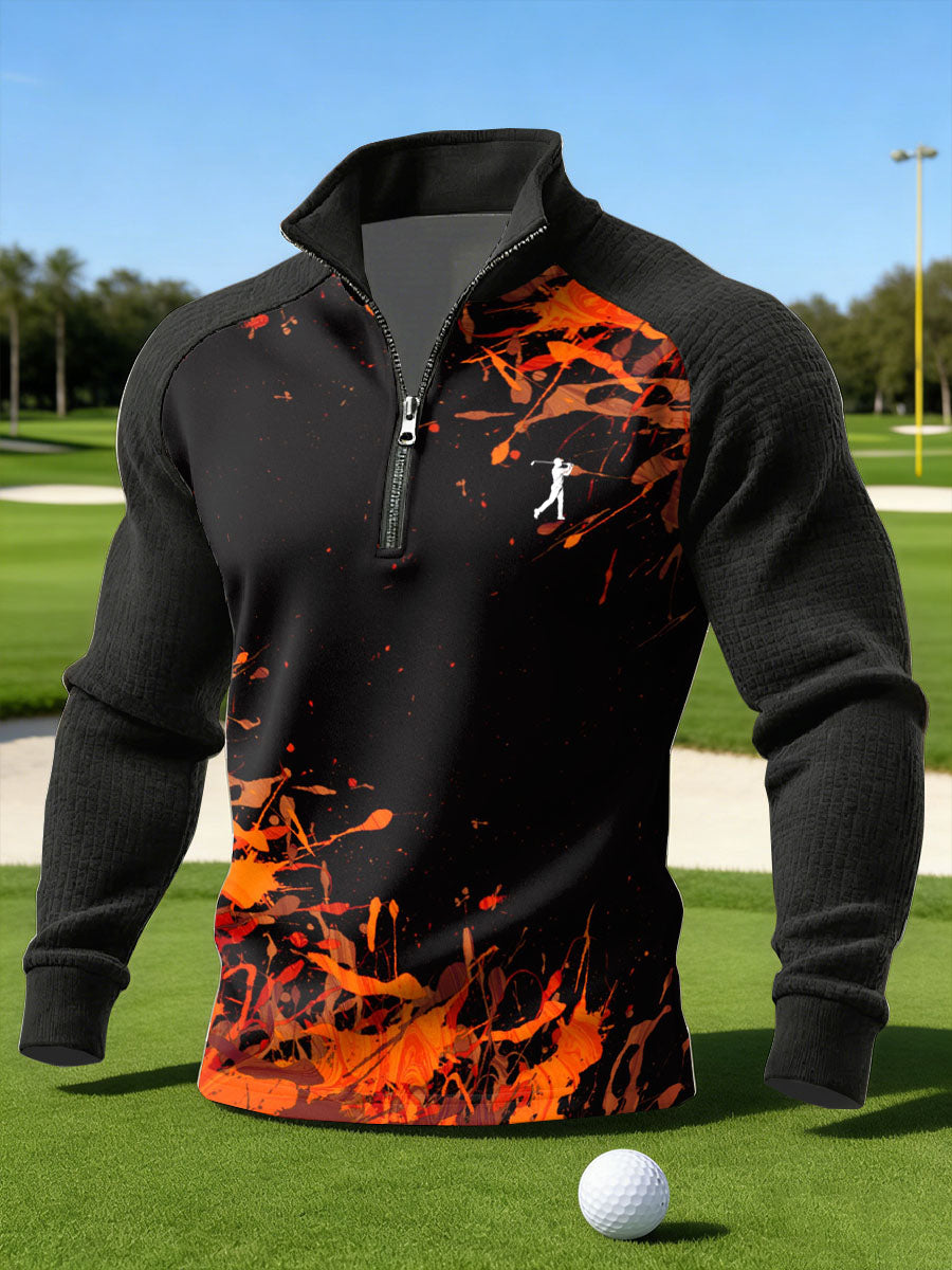 Men's Vintage Business Style Printed Casual Sweatshirt