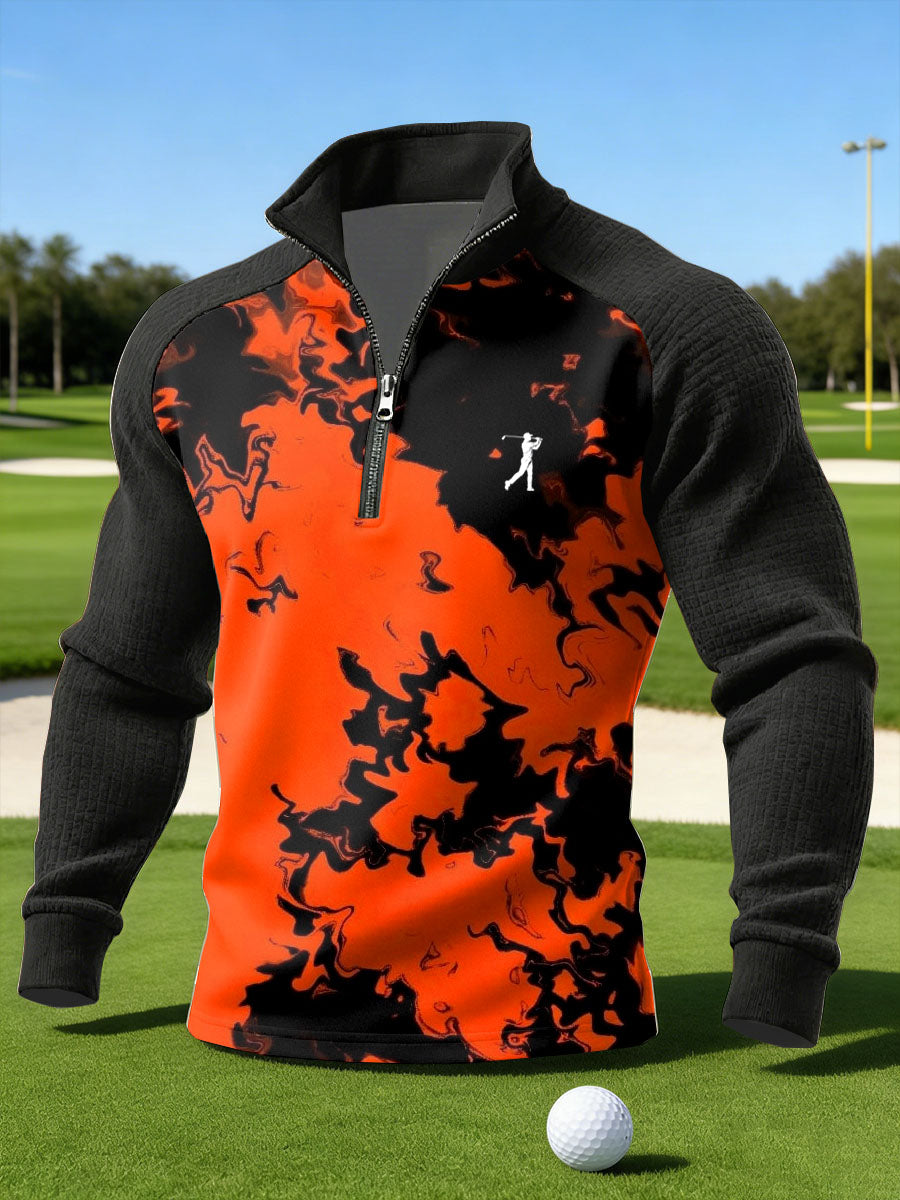 Men's Vintage Business Style Printed Casual Sweatshirt