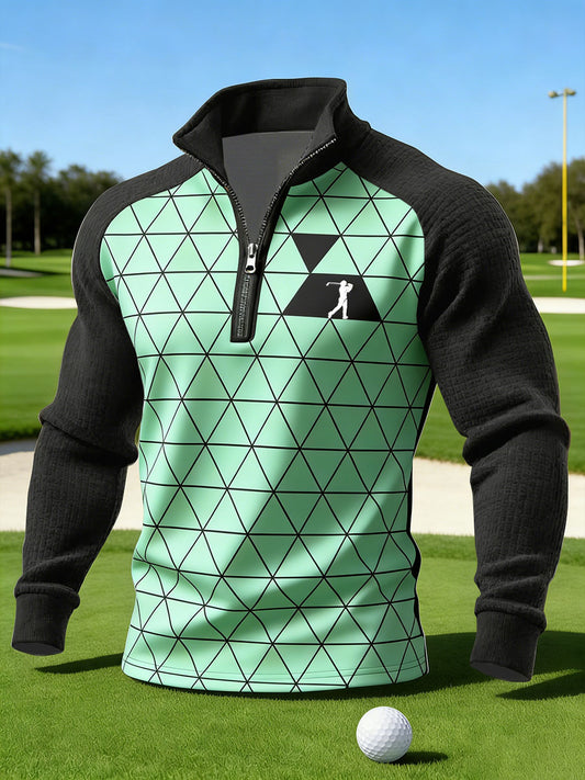Men's Vintage Business Style Printed Casual Sweatshirt