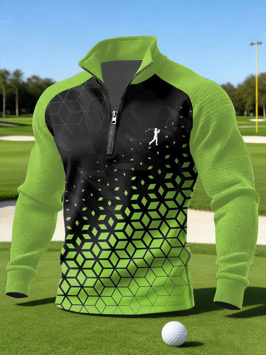 Men's Vintage Business Style Printed Casual Sweatshirt