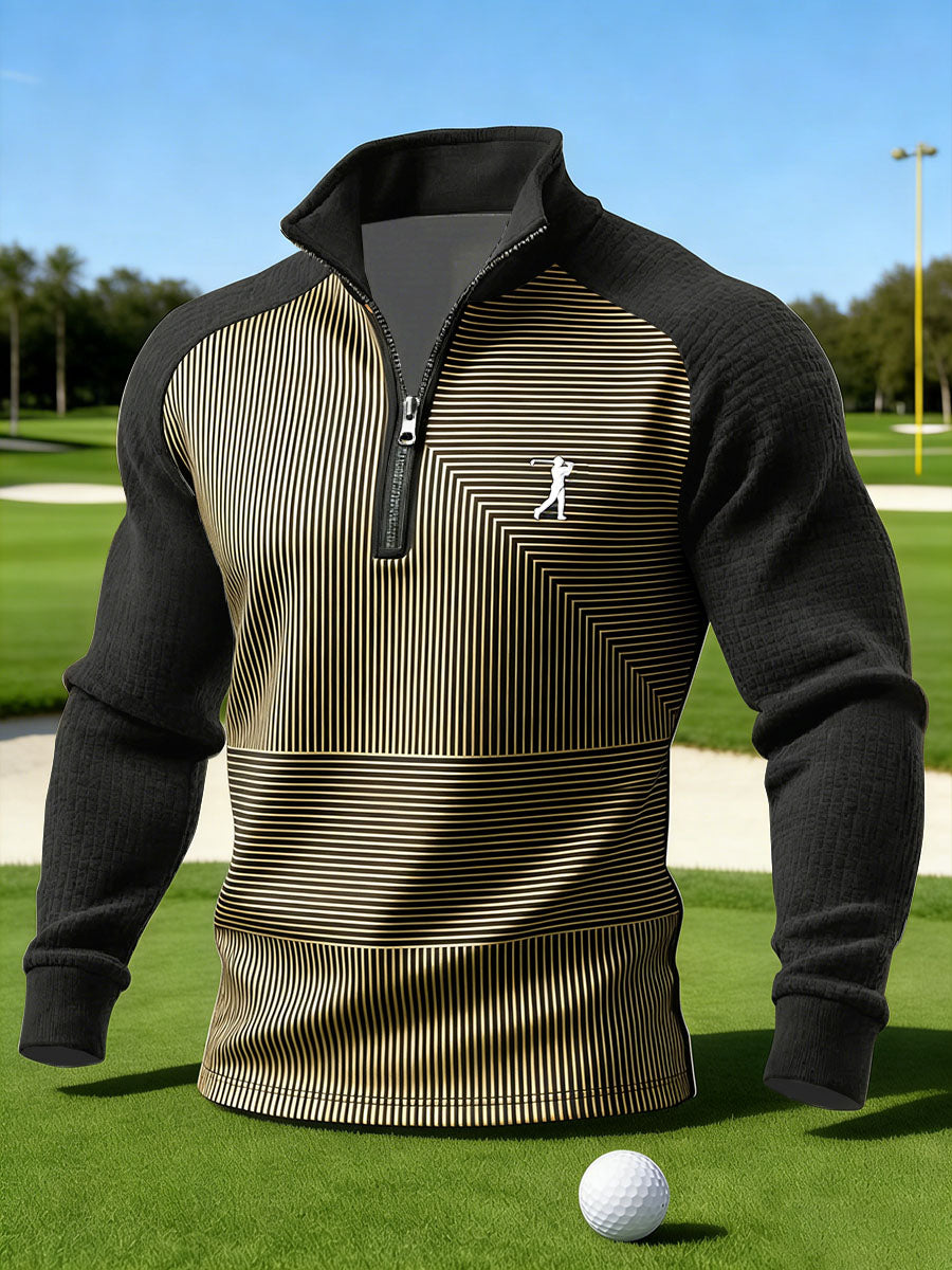 Men's Vintage Business Style Printed Casual Sweatshirt