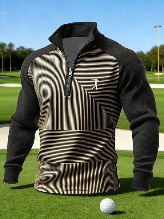 Men's Vintage Business Style Printed Casual Sweatshirt