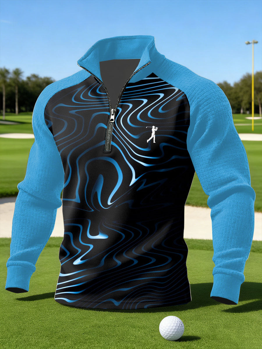 Men's Vintage Business Style Printed Casual Sweatshirt