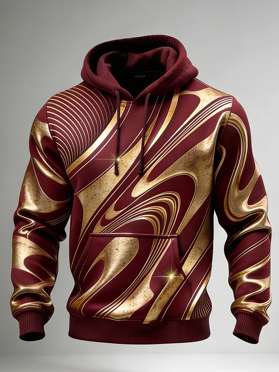 Men's Vintage Business Style Printed Casual Sweatshirt