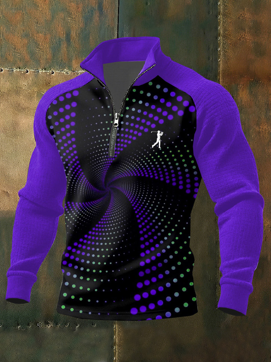 Men's Vintage Business Style Printed Casual Sweatshirt