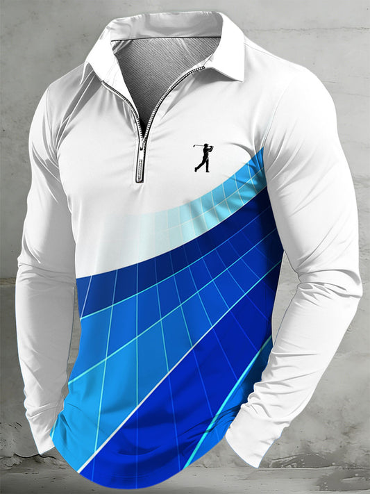 Men's Vintage Business Style Printed Casual Sweatshirt