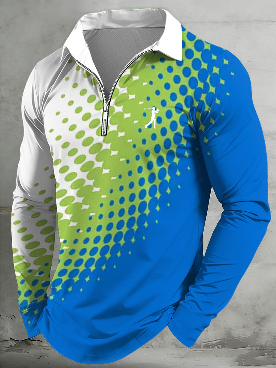 Men's Vintage Business Style Printed Casual Sweatshirt