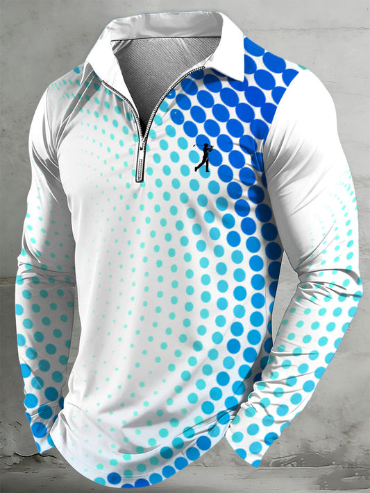 Men's Vintage Business Style Printed Casual Sweatshirt