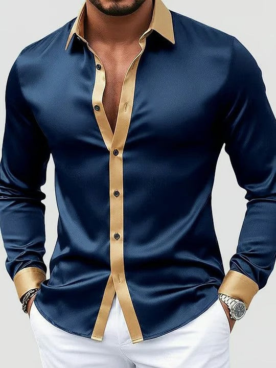 Men's Business Style Printed Shirt