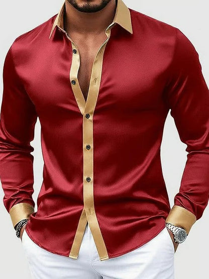 Men's Business Style Printed Shirt