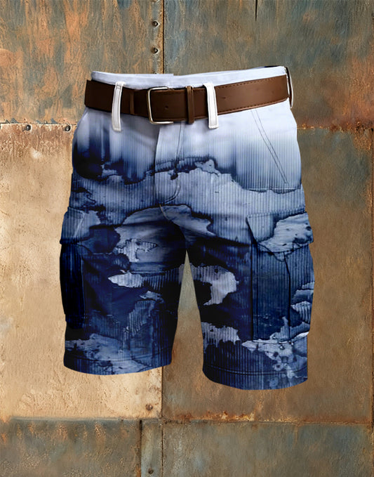 Men's Business Style Printed Shorts