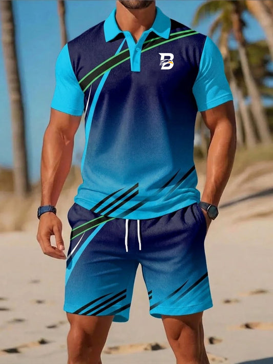 Men's Casual Business Short-sleeved Suit