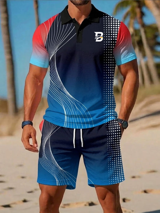 Men's Casual Business Short-sleeved Suit