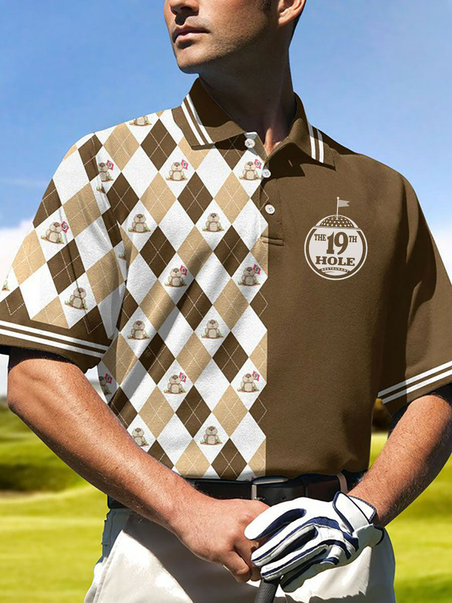 Men's The19th Hole Golf Printed Shirt