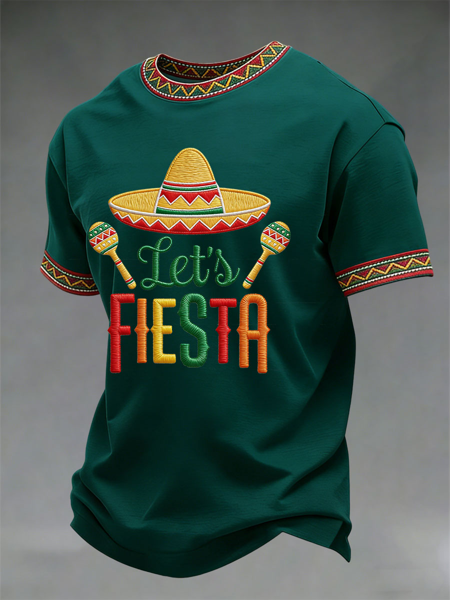 Men's Cinco de Mayo Printed Casual T-Shirt