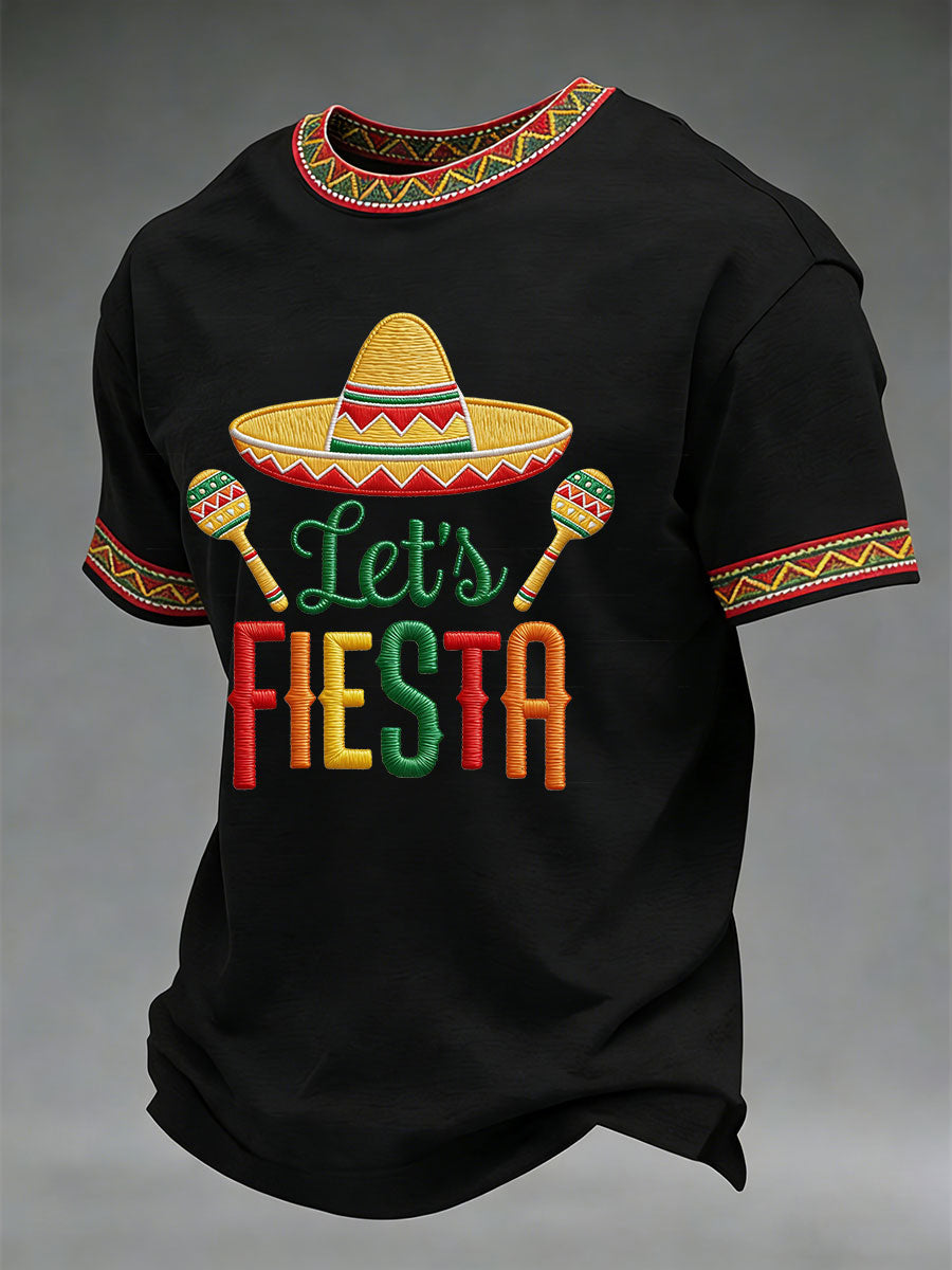 Men's Cinco de Mayo Printed Casual T-Shirt