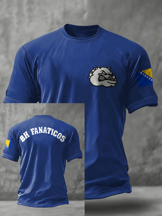 Men's Bosnia Football Lover ZMAJEVI Printed T-shirt