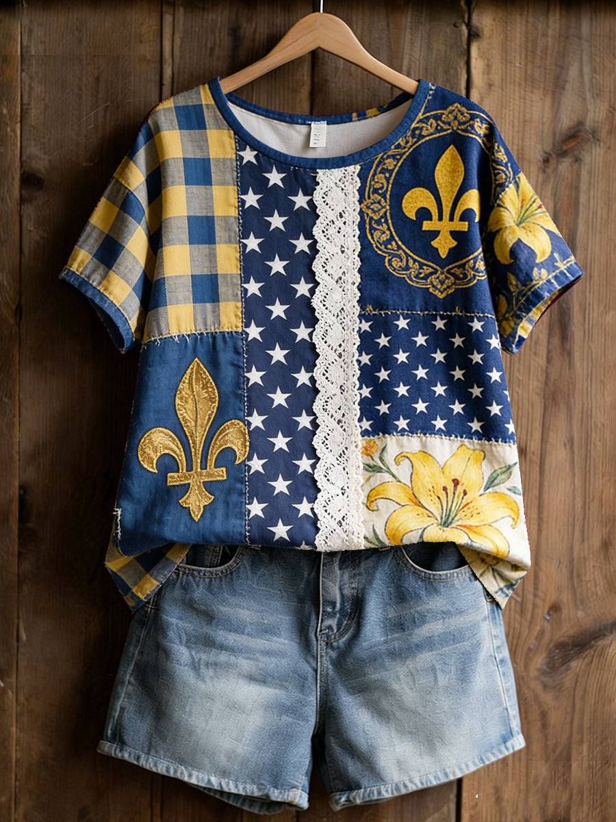 Women's Bosnia Football Lover ZMAJEVI Printed Lnen T-shirt
