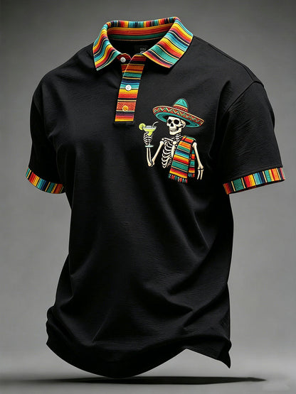 Men's Cinco de Mayo Print Casual Shirt