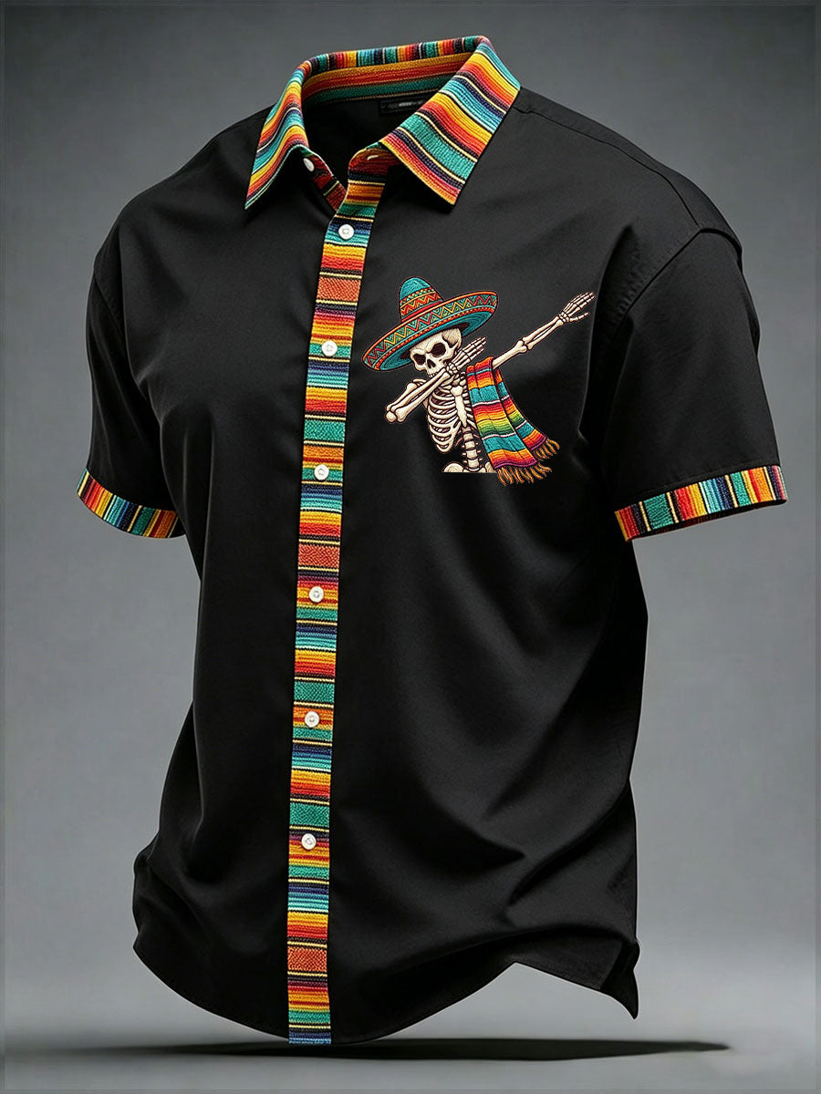 Men's Cinco de Mayo Printed Casual Shirt