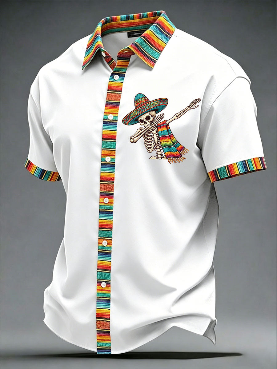 Men's Cinco de Mayo Printed Casual Shirt