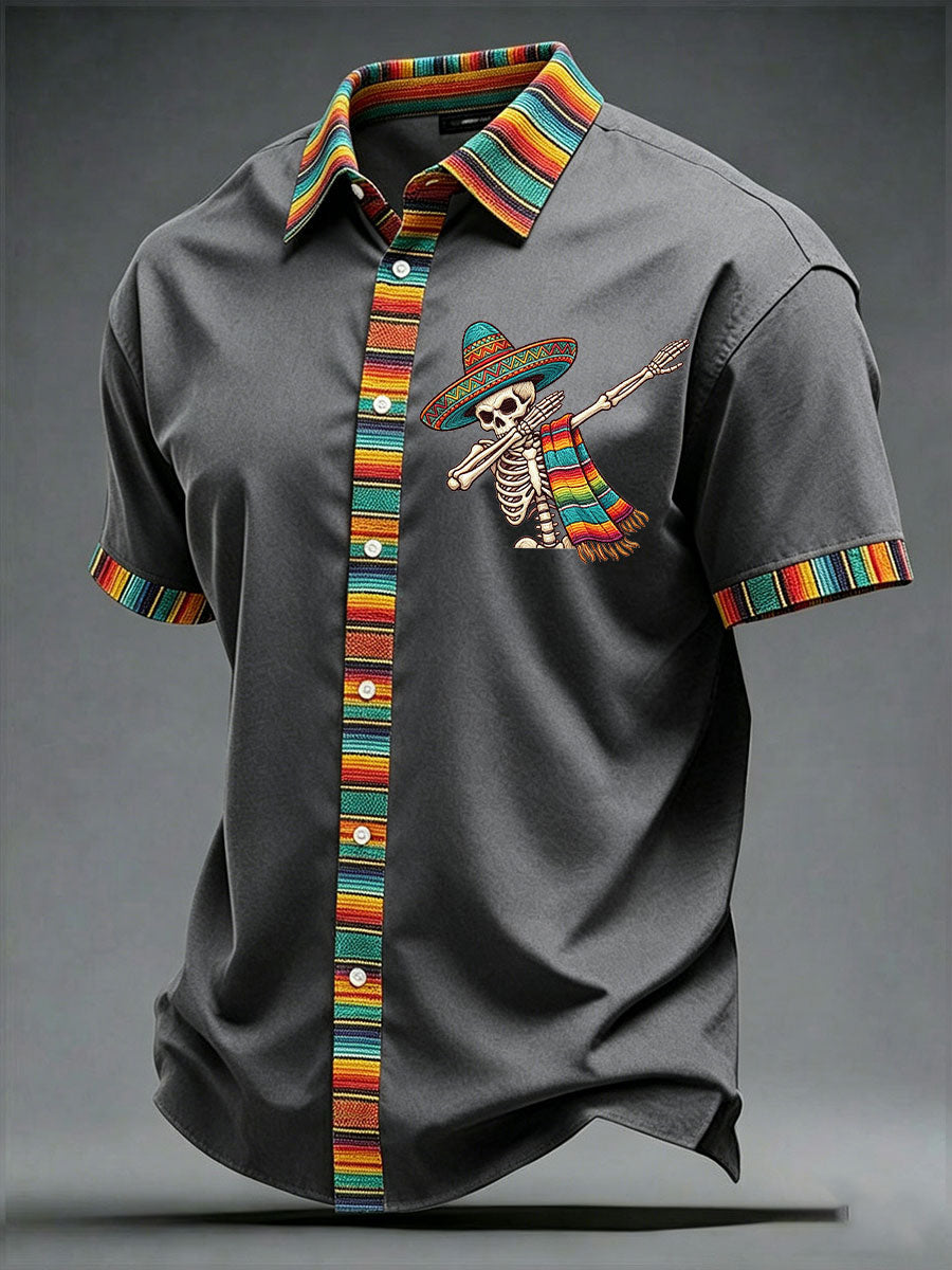 Men's Cinco de Mayo Printed Casual Shirt