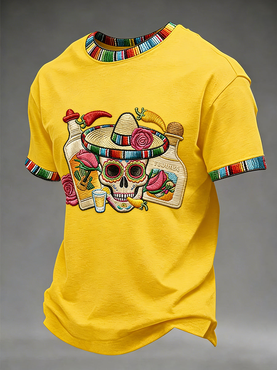 Men's Cinco De Mayo Print Short-Sleeve T-Shirt