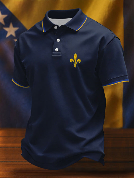 Men's Bosnia Football Lover ZMAJEVI Printed Casual Tops